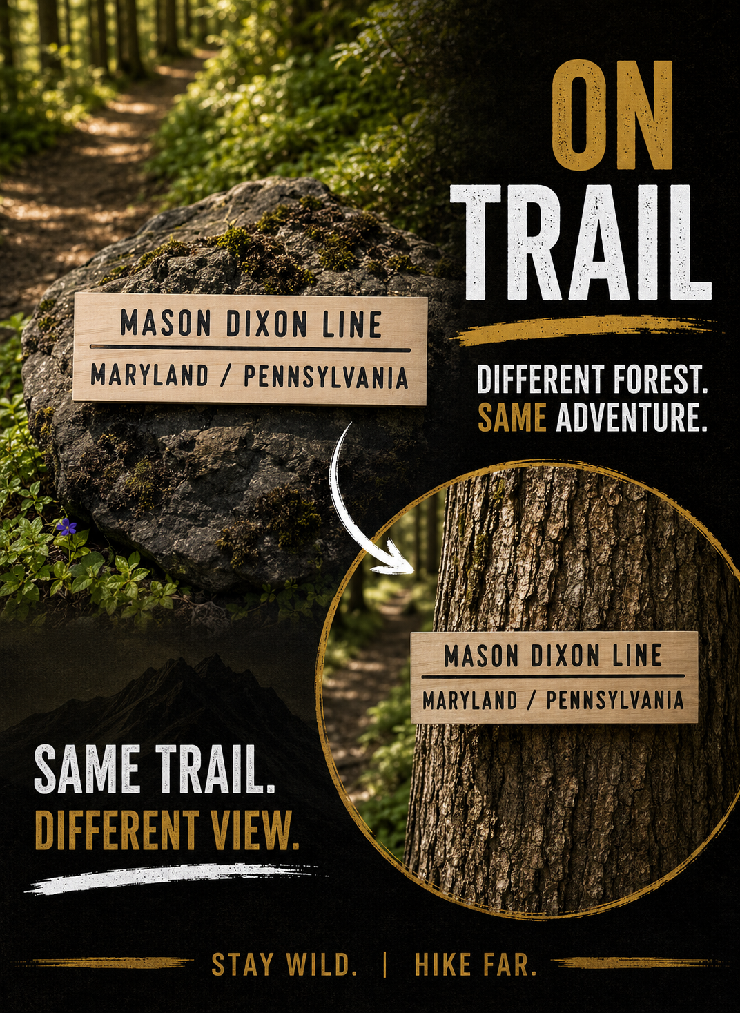 Appalachian Trail Sign – Mason Dixon Line