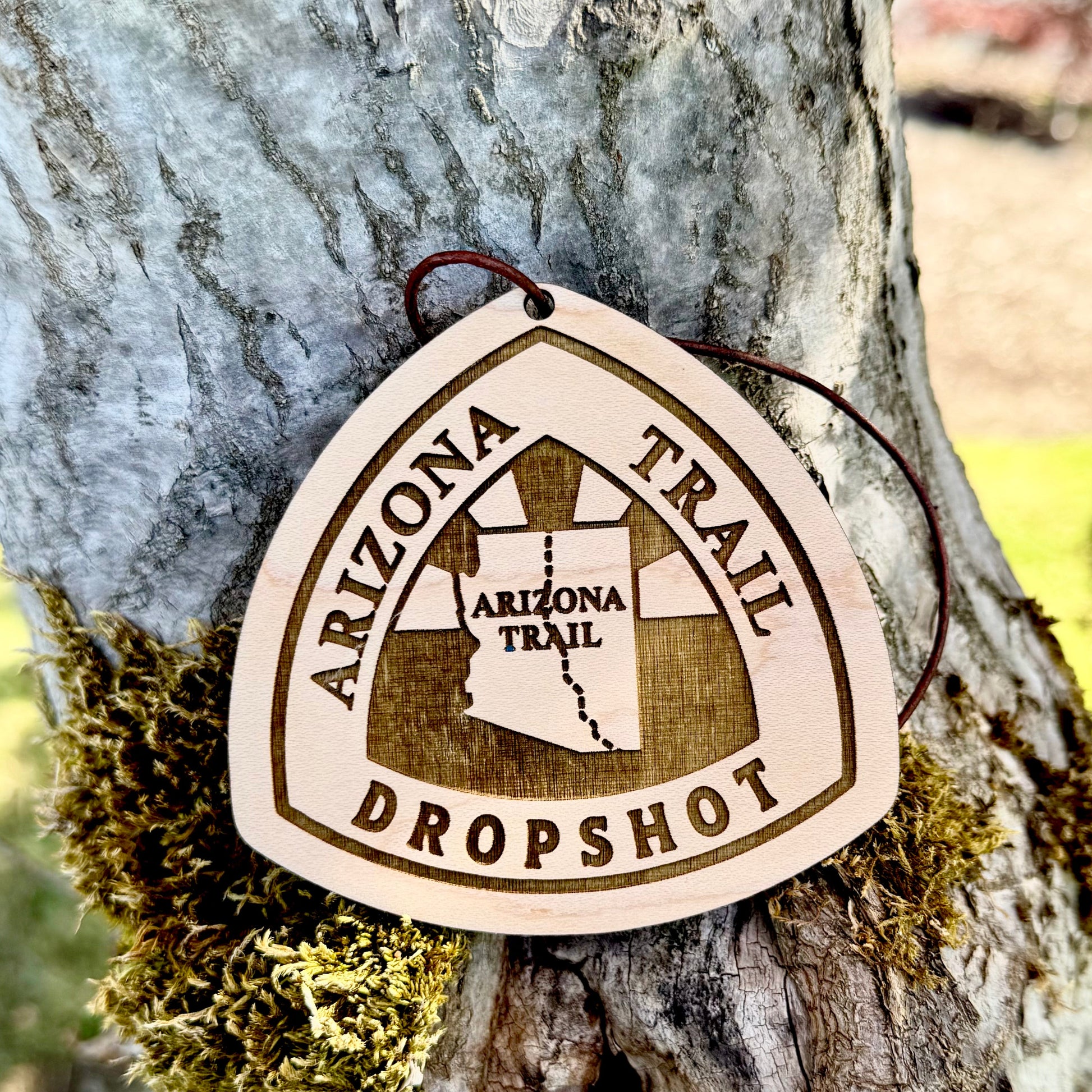 Arizona Trail trail name tag, custom wooden Arizona Trail backpack tag, personalized AZT hiker name tag, lightweight engraved wood hiking tag, thru-hiker Arizona Trail gear accessory, laser-engraved reclaimed wood AZT keepsake, rustic Arizona Trail hiker gift, Arizona Trail backpack ornament tag, eco-friendly wooden Arizona Trail trail magic gift, handmade personalized hiker trail tag for Arizona Trail