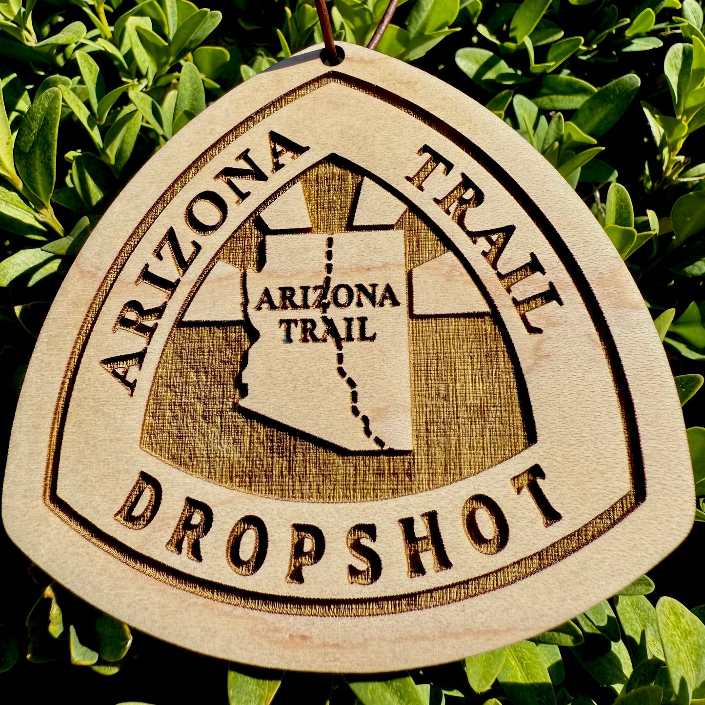 Arizona Trail trail name tag, custom wooden Arizona Trail backpack tag, personalized AZT hiker name tag, lightweight engraved wood hiking tag, thru-hiker Arizona Trail gear accessory, laser-engraved reclaimed wood AZT keepsake, rustic Arizona Trail hiker gift, Arizona Trail backpack ornament tag, eco-friendly wooden Arizona Trail trail magic gift, handmade personalized hiker trail tag for Arizona Trail