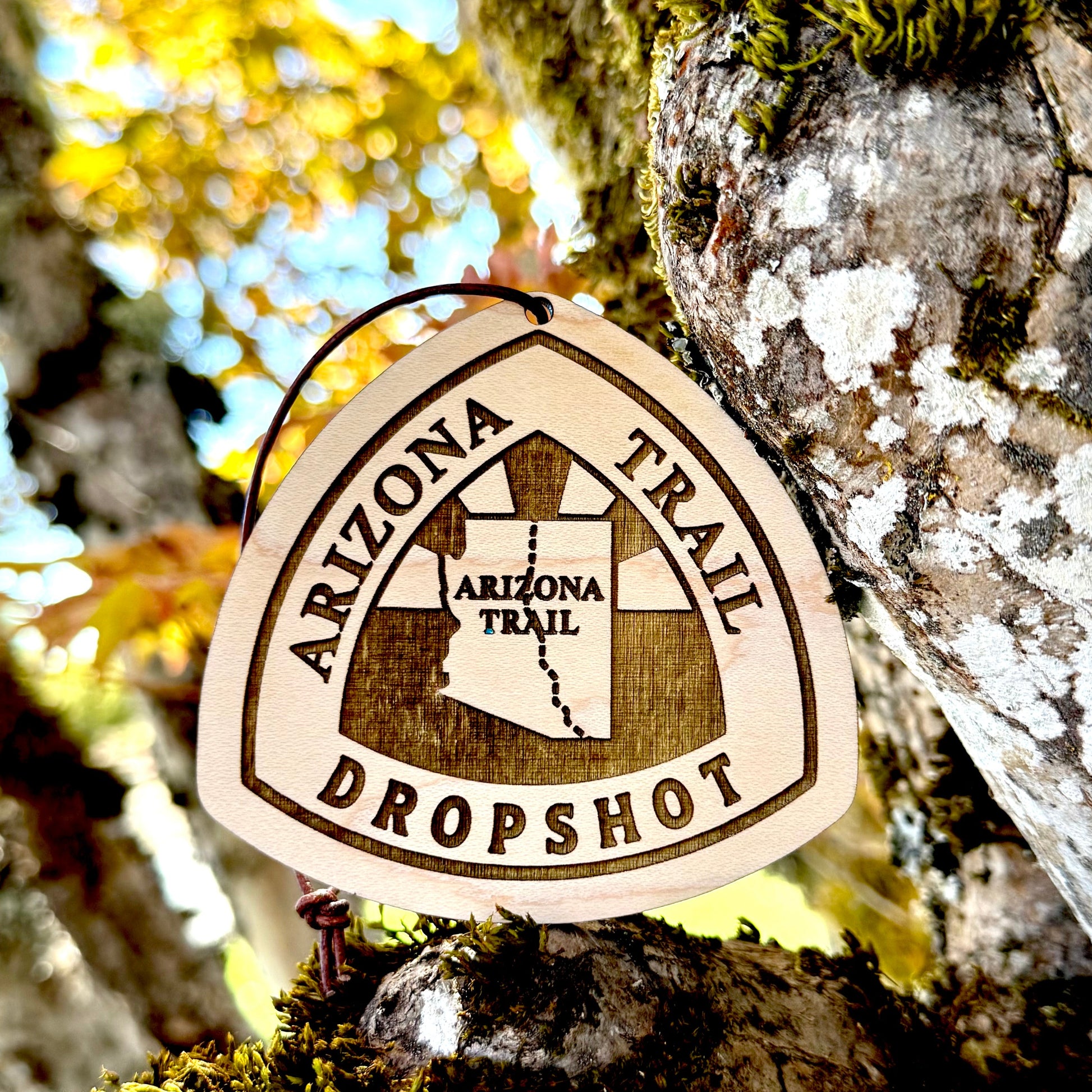 Arizona Trail trail name tag, custom wooden Arizona Trail backpack tag, personalized AZT hiker name tag, lightweight engraved wood hiking tag, thru-hiker Arizona Trail gear accessory, laser-engraved reclaimed wood AZT keepsake, rustic Arizona Trail hiker gift, Arizona Trail backpack ornament tag, eco-friendly wooden Arizona Trail trail magic gift, handmade personalized hiker trail tag for Arizona Trail