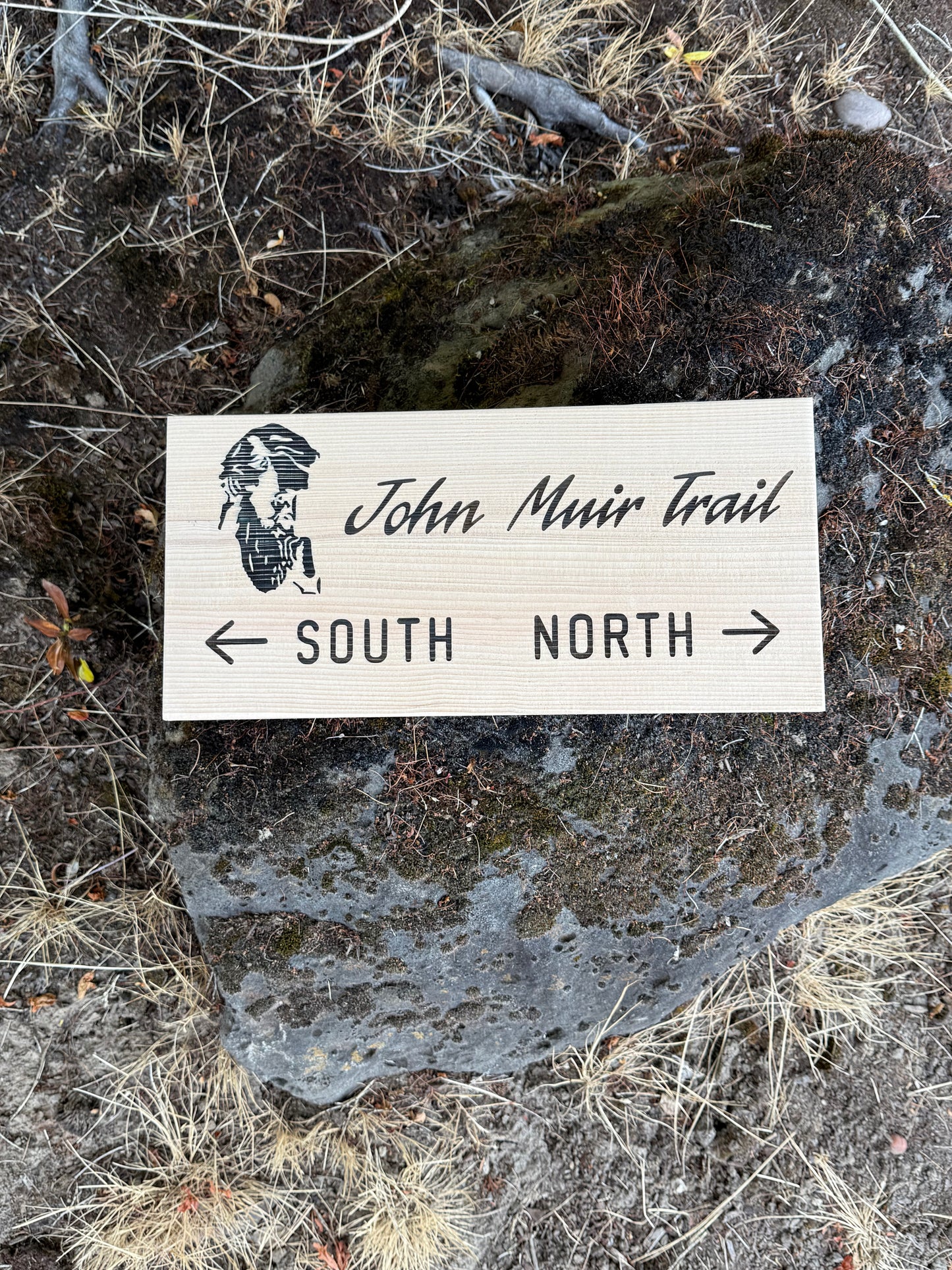 John Muir Trail Sign Hiker Gift – South and North