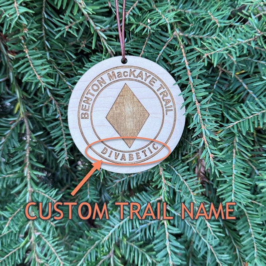 benton mackaye trail name tag personalized, custom bmt backpack tag, engraved wooden hiking tag benton mackaye, lightweight benton mackaye trail keepsake, thru hiker gear tag bmt, trail name tag benton mackaye ornament, rustic engraved wood tag for hikers bmt, benton mackaye trail angel gift idea, custom backpack charm benton mackaye trail, eco friendly wooden trail name badge bmt, unique hiking gift benton mackaye trail, benton mackaye trail souvenir tag personalized, handmade benton mackaye trail tag