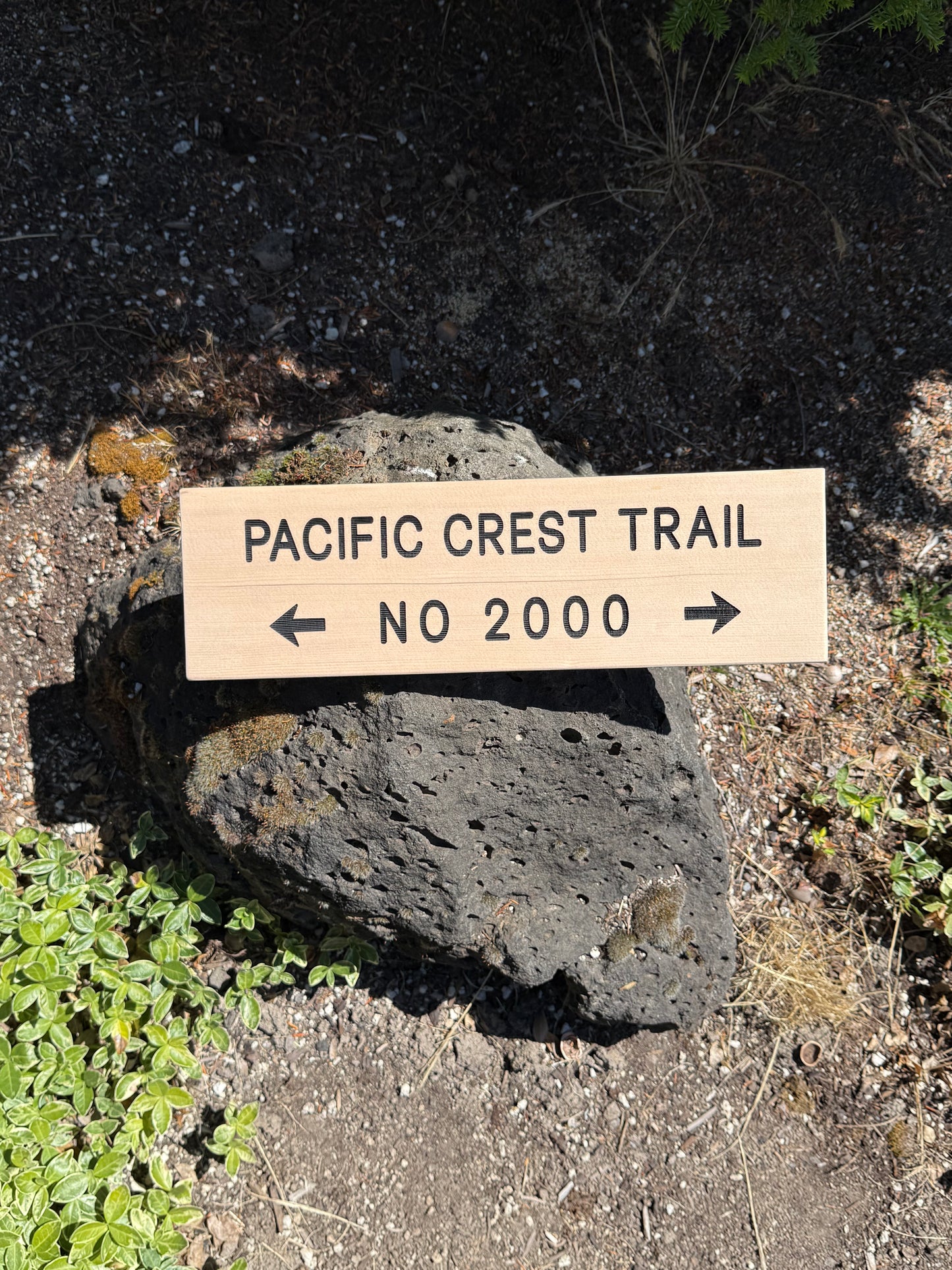 Pacific Crest Trail Sign – Trail Number 2000