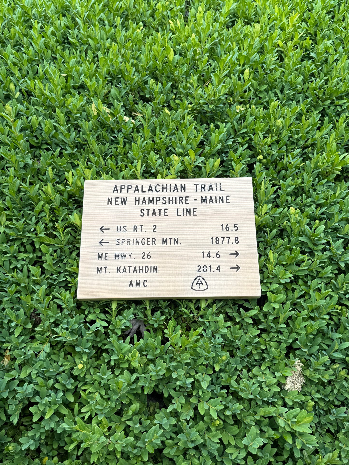 Appalachian Trail Sign – New Hampshire Maine State Line