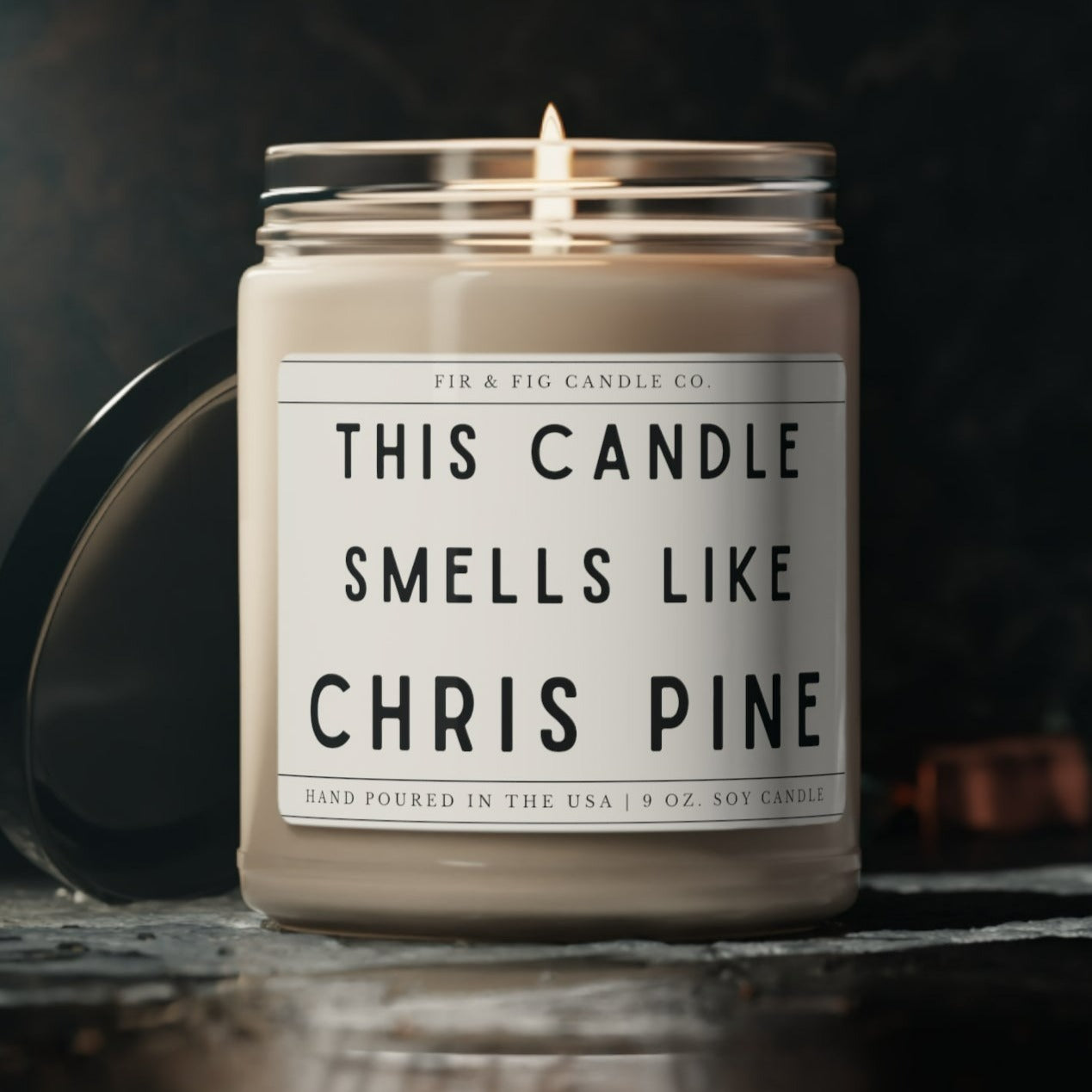 This Candle Smells Like Chris Pine 100% Eco-Friendly 9oz Soy Candle, friend candle, gift for her, gift for him, fun candle, direct ship