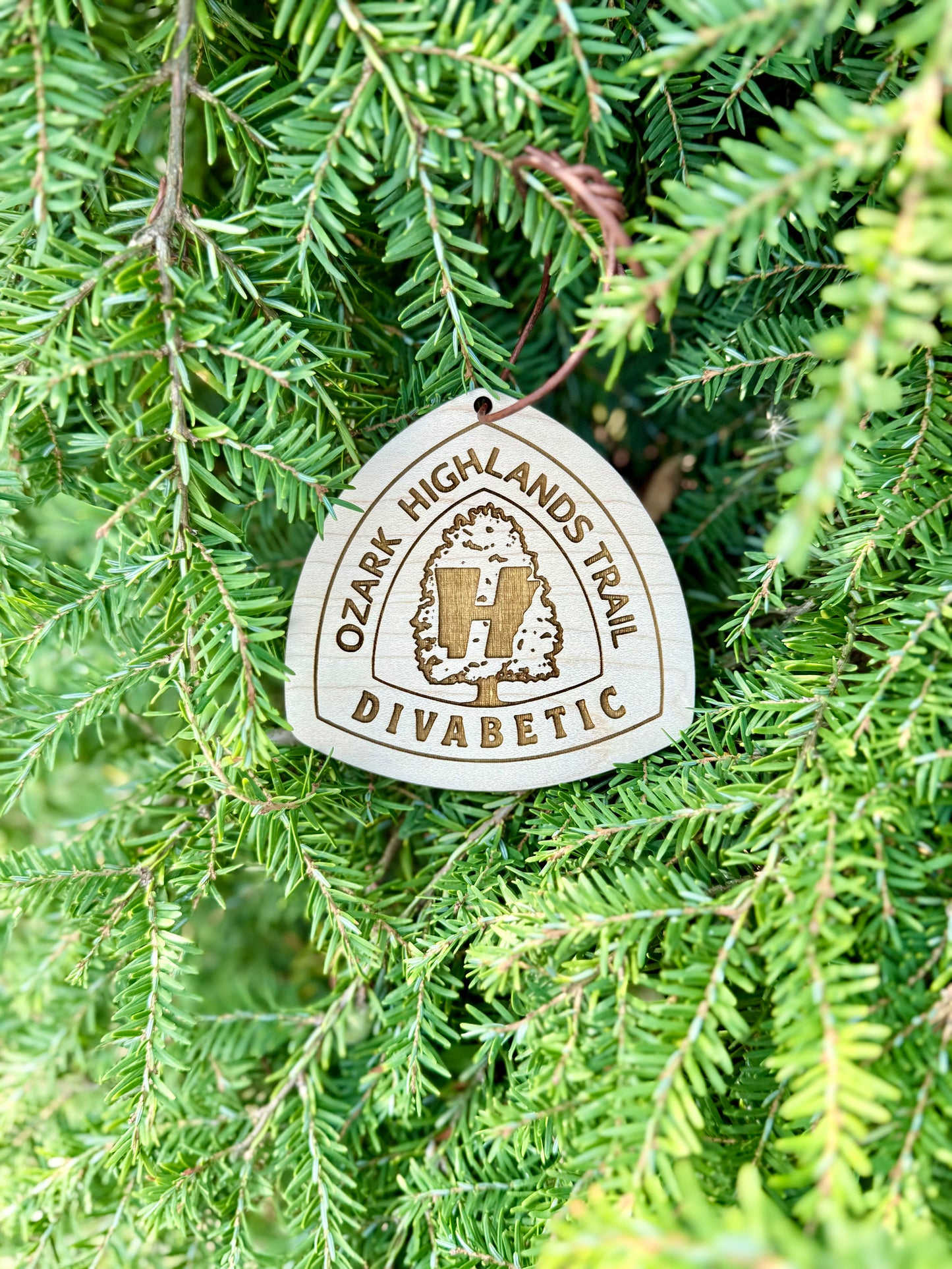 Ozark Highlands Trail Name Tag – Personalized Wooden Hiker Hangtag, Personalized Wood Hiking Badge, Ozark Highlands Trail Hiker Gift, Ultra Lightweight design, Ozark Highlands Trail Angel Gift