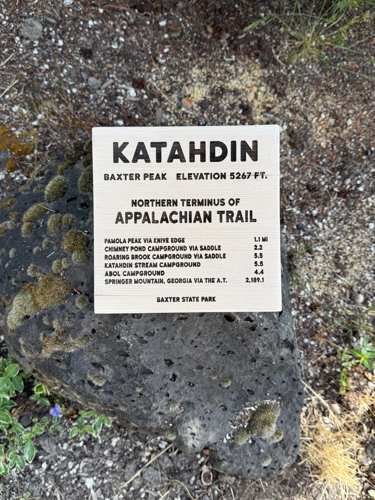 Appalachian Trail – Katahdin Sign