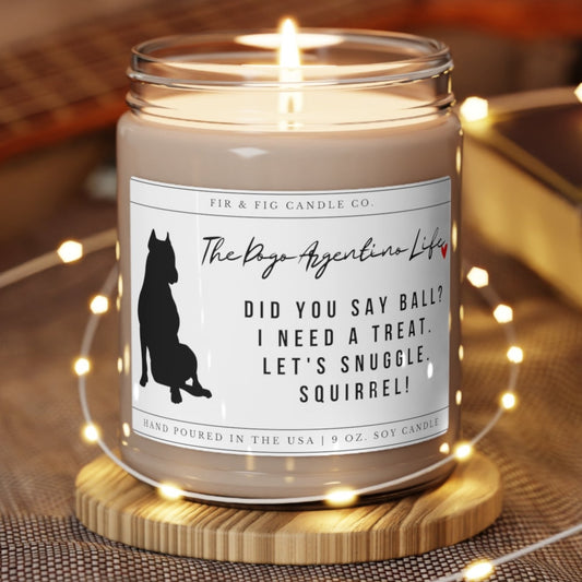 The Dogo Argentino Life 100% Eco-Friendly 9oz Soy Candle, Dogo Argentino Candle, Dogo Argentino Gift,Dogo Argentino Mom,Dogo Argentino Lover