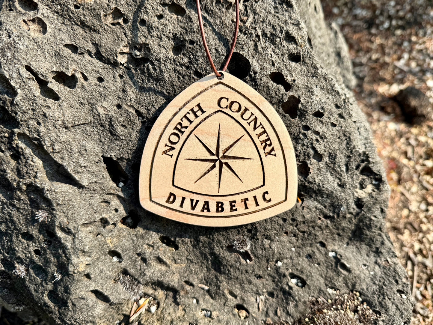 North Country Trail Name Tag – Personalized Wooden Hiker Hangtag, Personalized Wood Hiking Badge, North Country Trail Hiker Gift, Ultra Lightweight design, North Country Trail Angel Gift