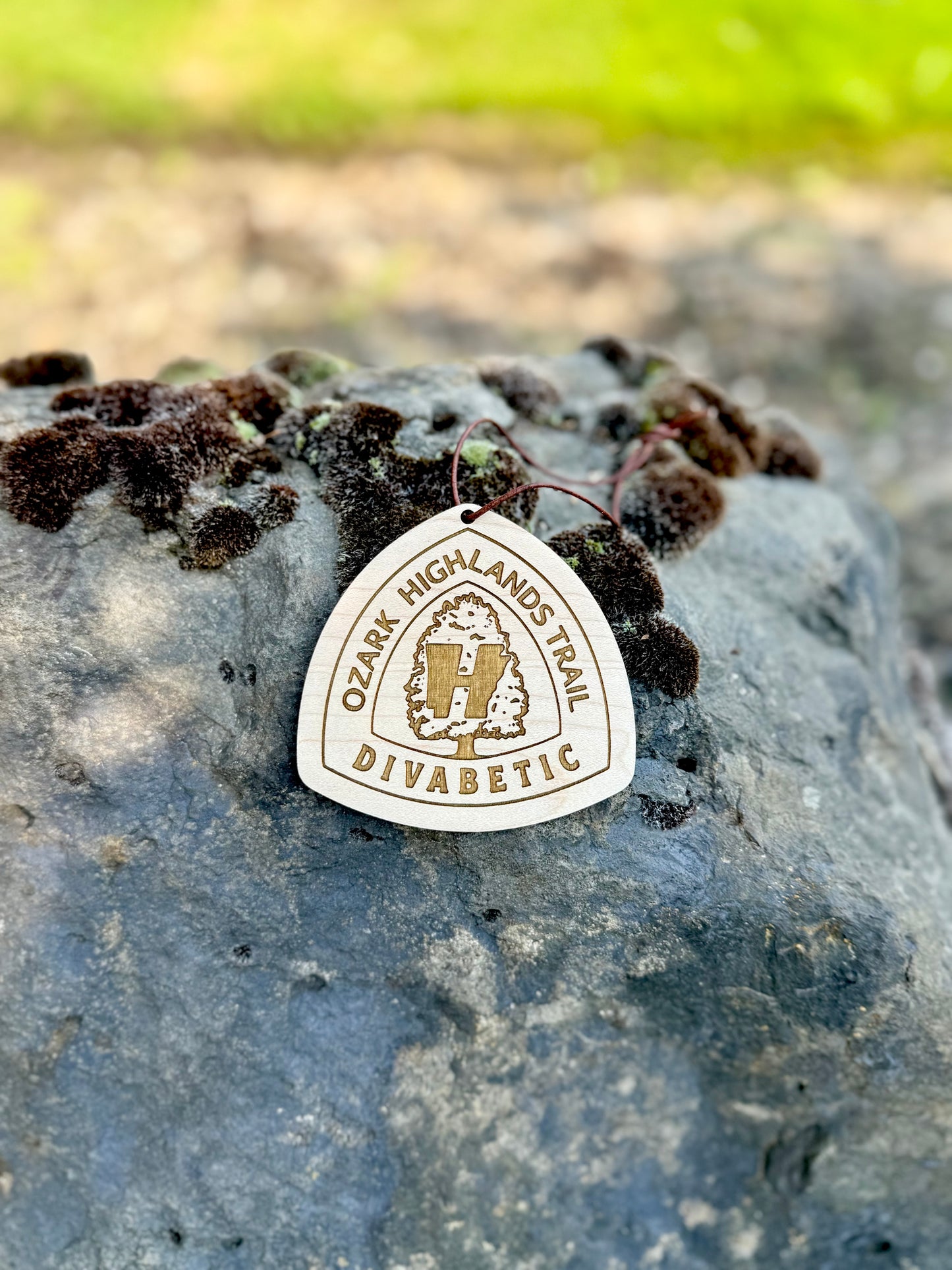 Ozark Highlands Trail Name Tag – Personalized Wooden Hiker Hangtag, Personalized Wood Hiking Badge, Ozark Highlands Trail Hiker Gift, Ultra Lightweight design, Ozark Highlands Trail Angel Gift