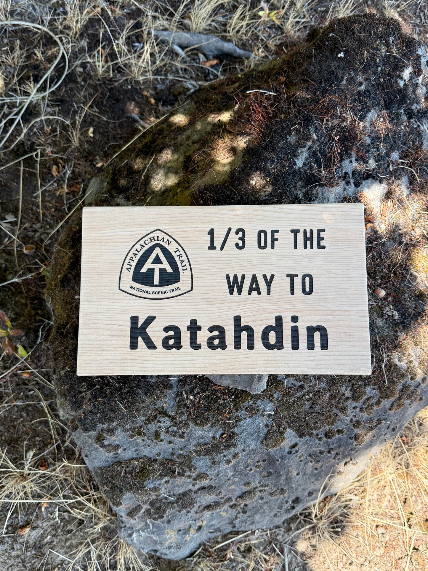 Appalachian Trail Sign – one third of the way to Katahdin