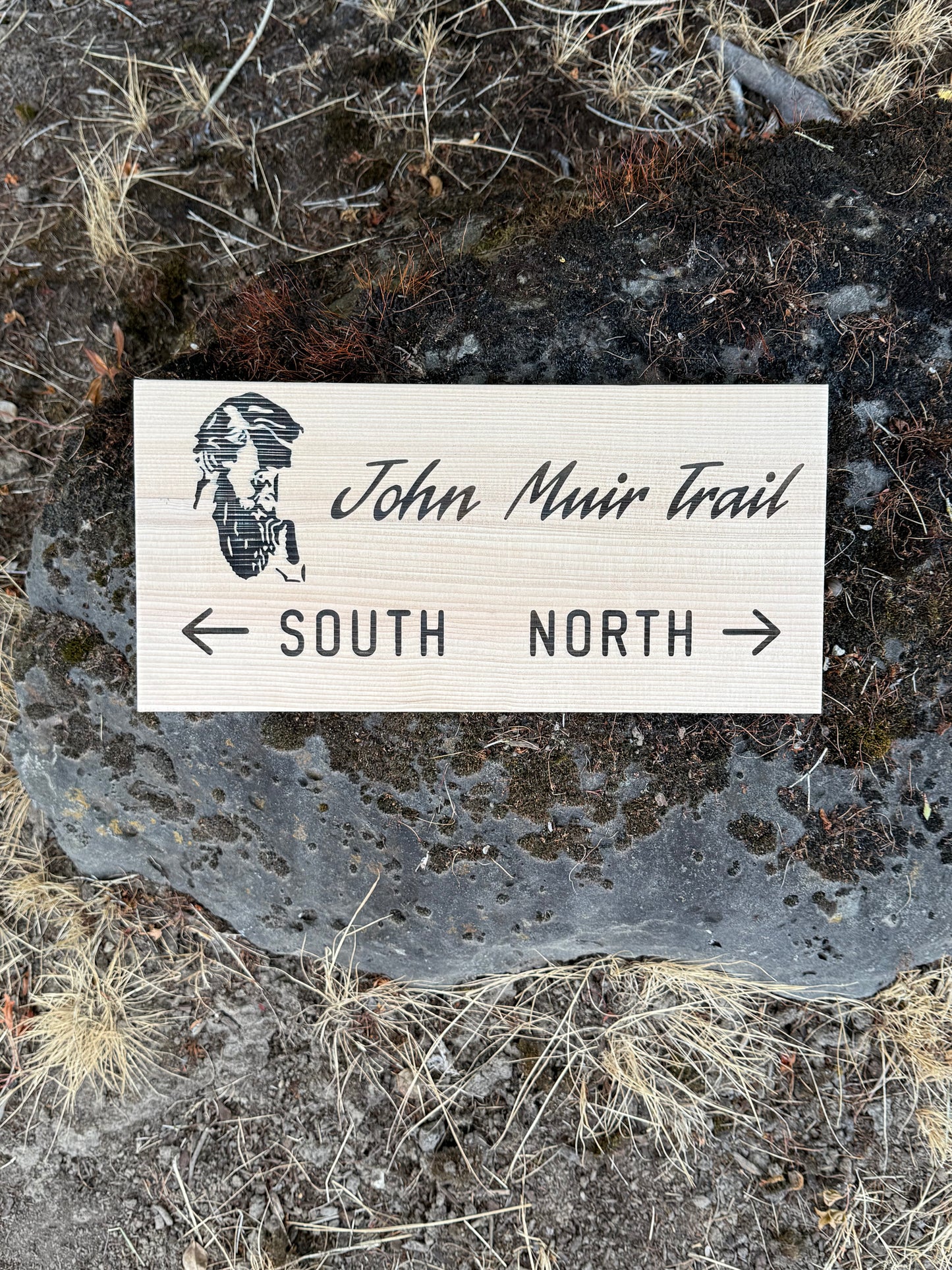 John Muir Trail Sign Hiker Gift – South and North