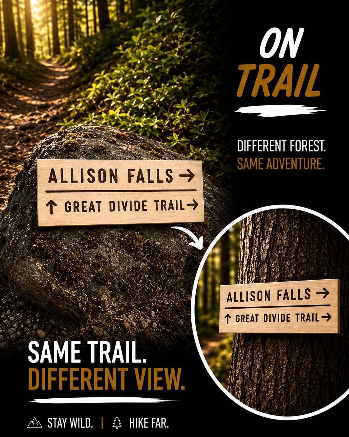 Great Divide Trail Sign – Allison Falls
