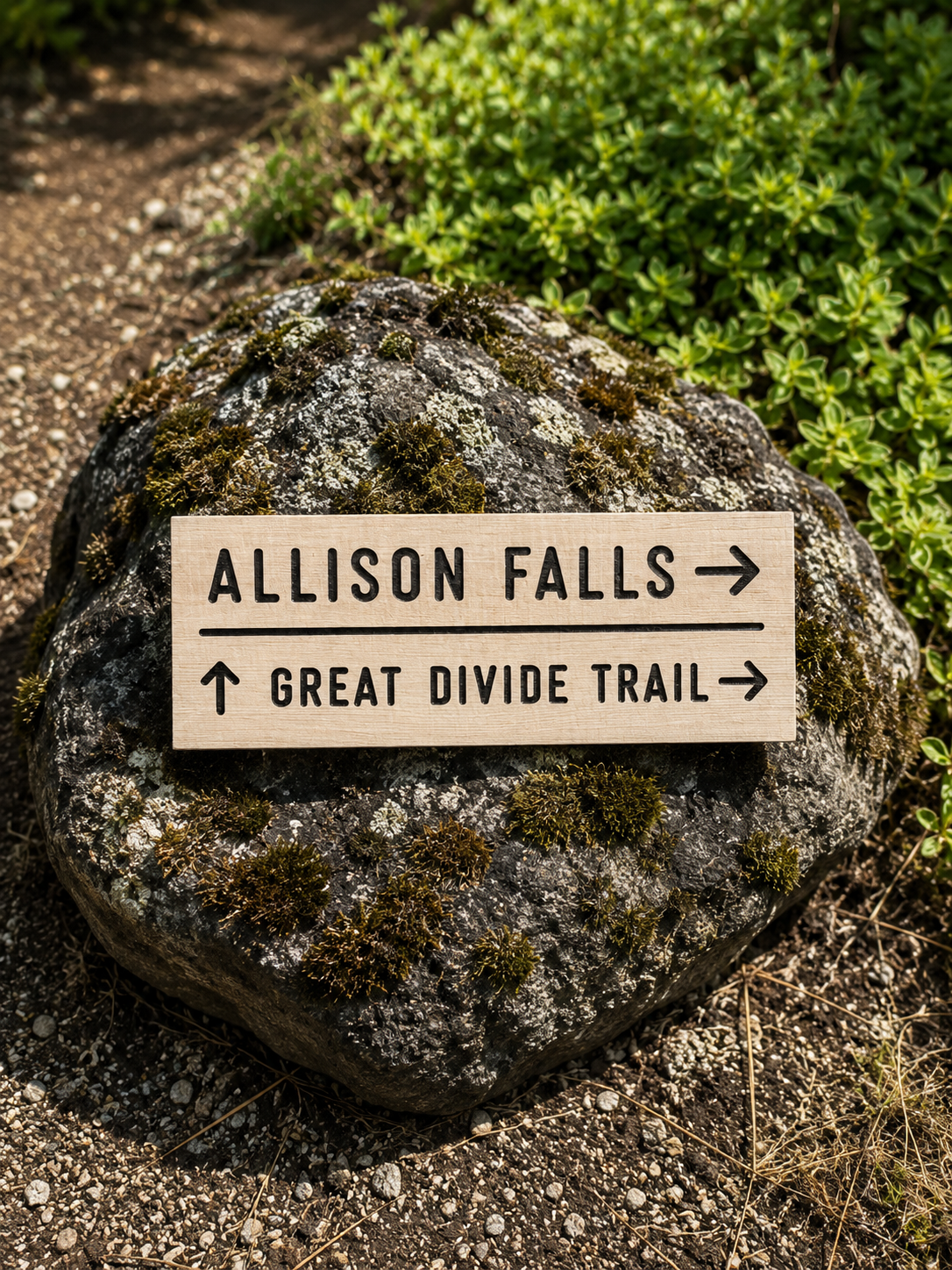 Great Divide Trail Sign – Allison Falls