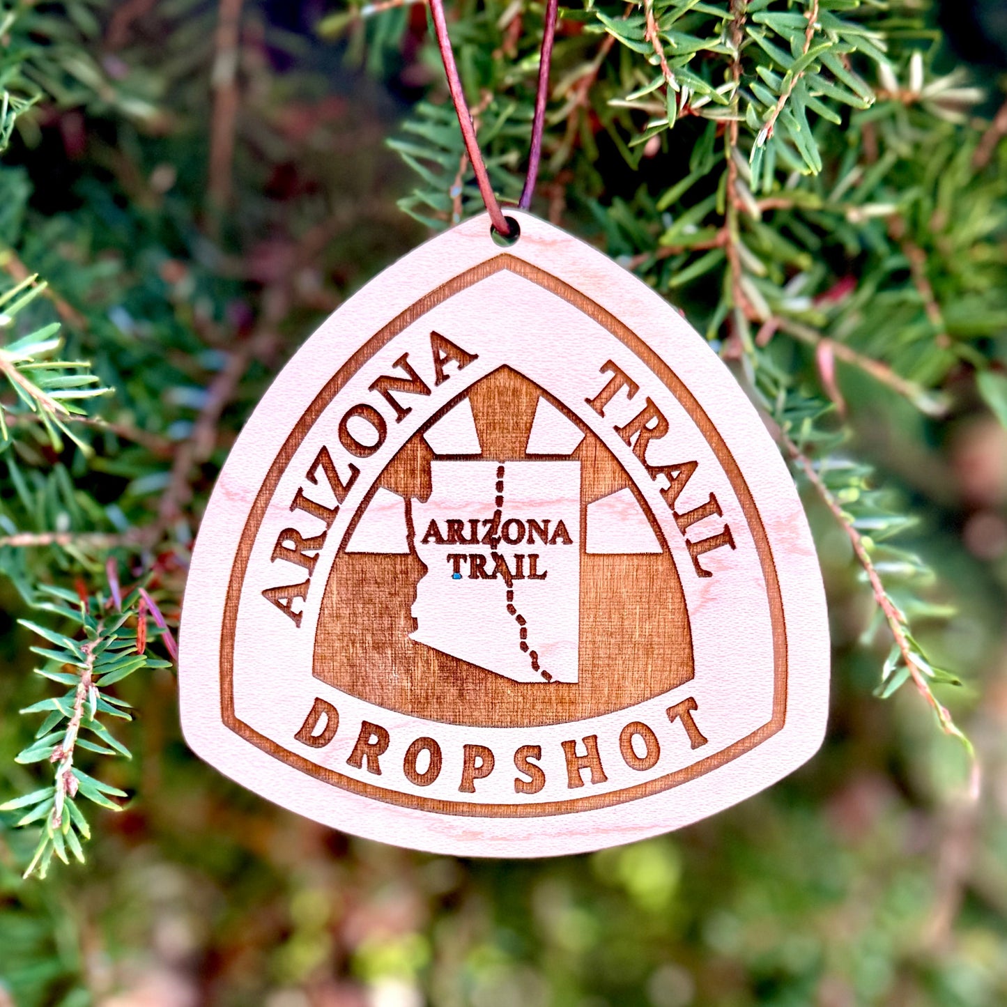 Arizona Trail trail name tag, custom wooden Arizona Trail backpack tag, personalized AZT hiker name tag, lightweight engraved wood hiking tag, thru-hiker Arizona Trail gear accessory, laser-engraved reclaimed wood AZT keepsake, rustic Arizona Trail hiker gift, Arizona Trail backpack ornament tag, eco-friendly wooden Arizona Trail trail magic gift, handmade personalized hiker trail tag for Arizona Trail