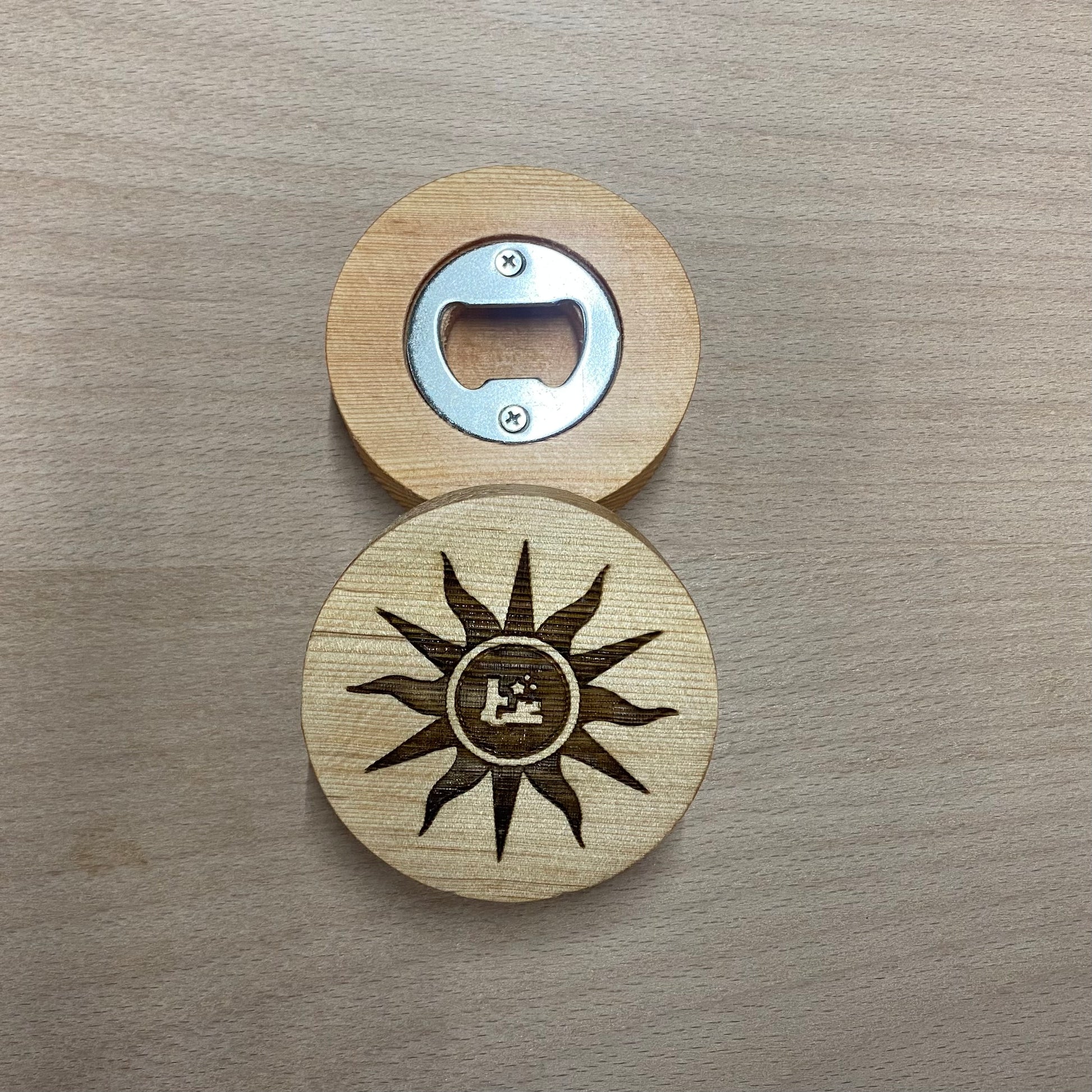 Elevate your home decor and bar essentials with our stunning custom wood piece, expertly crafted to serve as both a bottle opener and a striking artistic display. Adorned with the emblem of the renowned artist Yeat, this multifunctional masterpiece seamlessly blends practicality with aesthetic appeal.