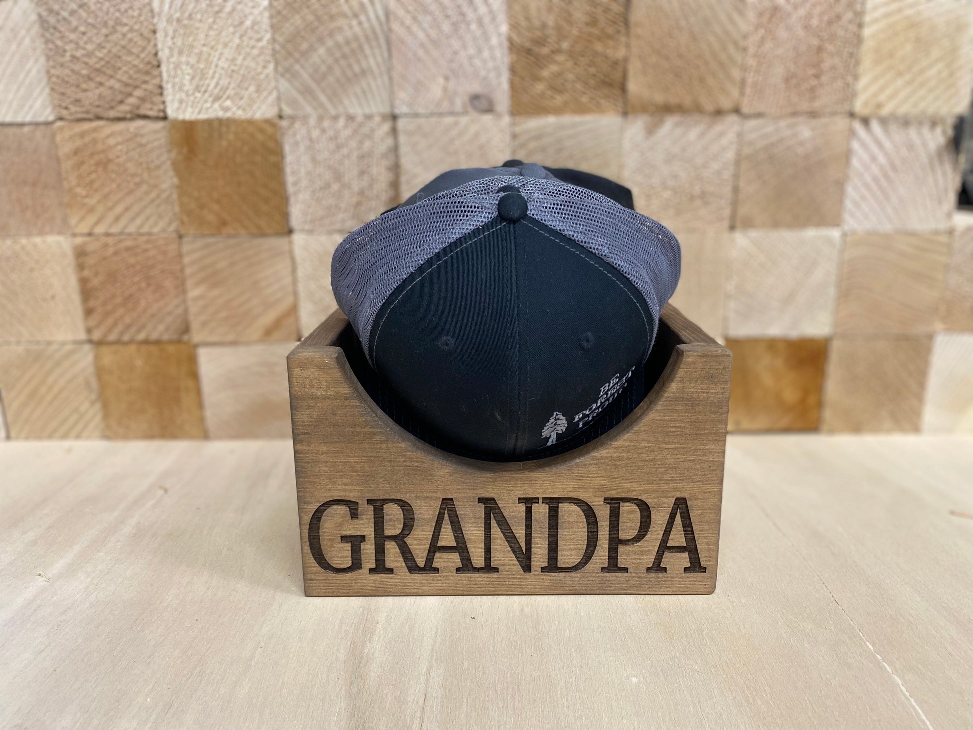 Wooden Hat Holder, Wood Hat Box, Baseball Hat Holder, Cap Organizer, Cap Stand, Personalized Hat Holder, Father's Day Gifts, Gift for Dad