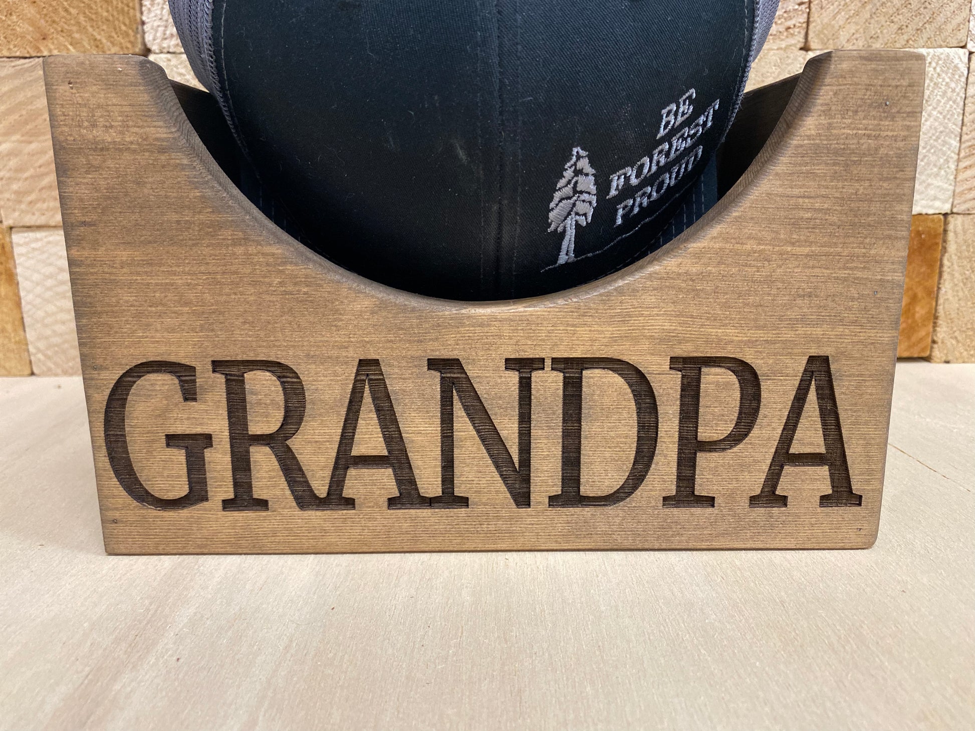 Wooden Hat Holder, Wood Hat Box, Baseball Hat Holder, Cap Organizer, Cap Stand, Personalized Hat Holder, Father's Day Gifts, Gift for Dad