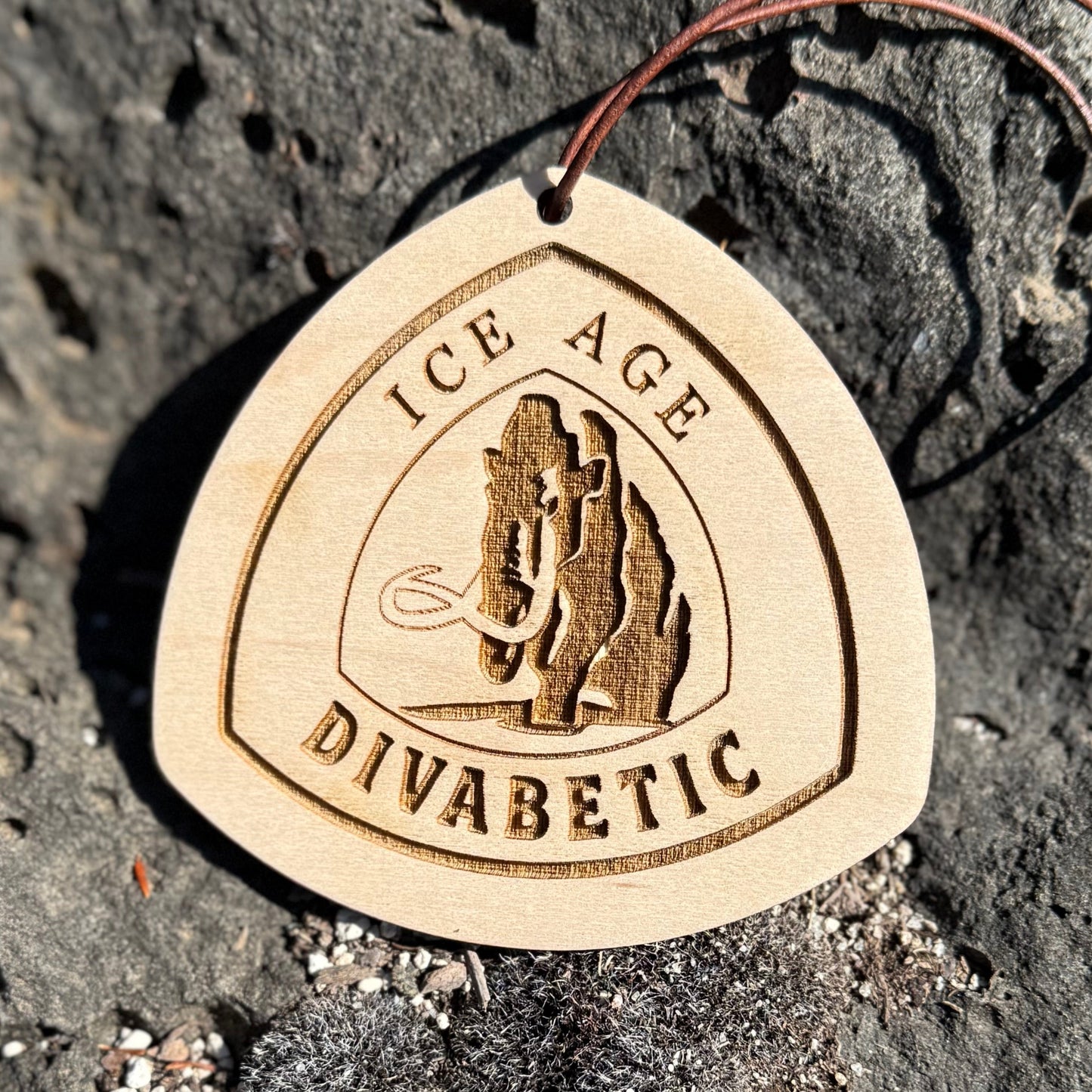 personalized wooden Ice Age Trail backpack tag with engraved trail name, laser engraved reclaimed wood Ice Age Trail name tag for hikers, custom Ice Age Trail thru-hiker gift lightweight wooden tag, handmade wooden Ice Age Trail keepsake with leather loop, eco-friendly Ice Age Trail hiking tag personalized with trail nickname, custom engraved wood Ice Age Trail badge for backpack or keychain, unique Ice Age Trail hiker gift lightweight wooden trail name tag, rustic handmade Ice Age Trail gear tag