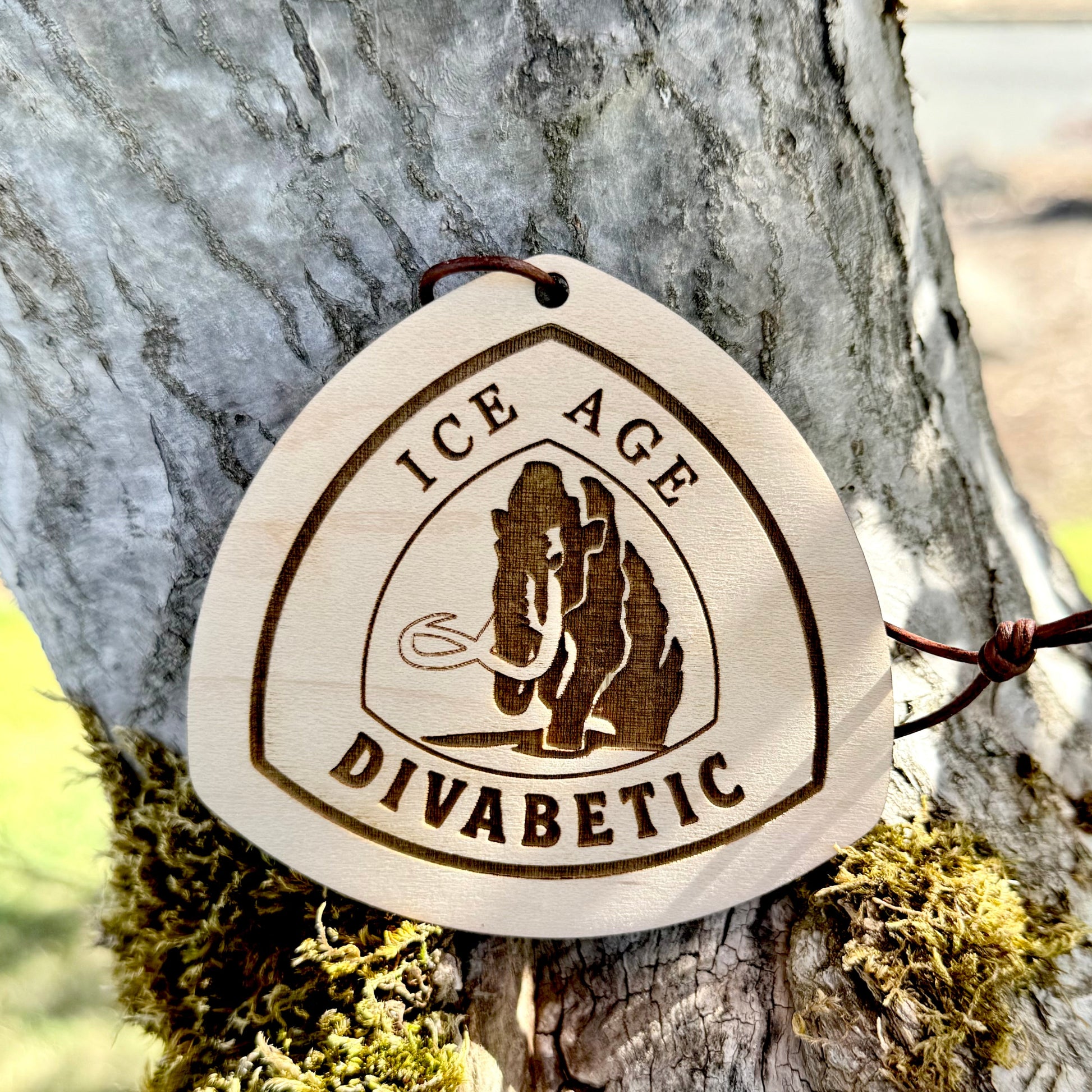 personalized wooden Ice Age Trail backpack tag with engraved trail name, laser engraved reclaimed wood Ice Age Trail name tag for hikers, custom Ice Age Trail thru-hiker gift lightweight wooden tag, handmade wooden Ice Age Trail keepsake with leather loop, eco-friendly Ice Age Trail hiking tag personalized with trail nickname, custom engraved wood Ice Age Trail badge for backpack or keychain, unique Ice Age Trail hiker gift lightweight wooden trail name tag, rustic handmade Ice Age Trail gear tag