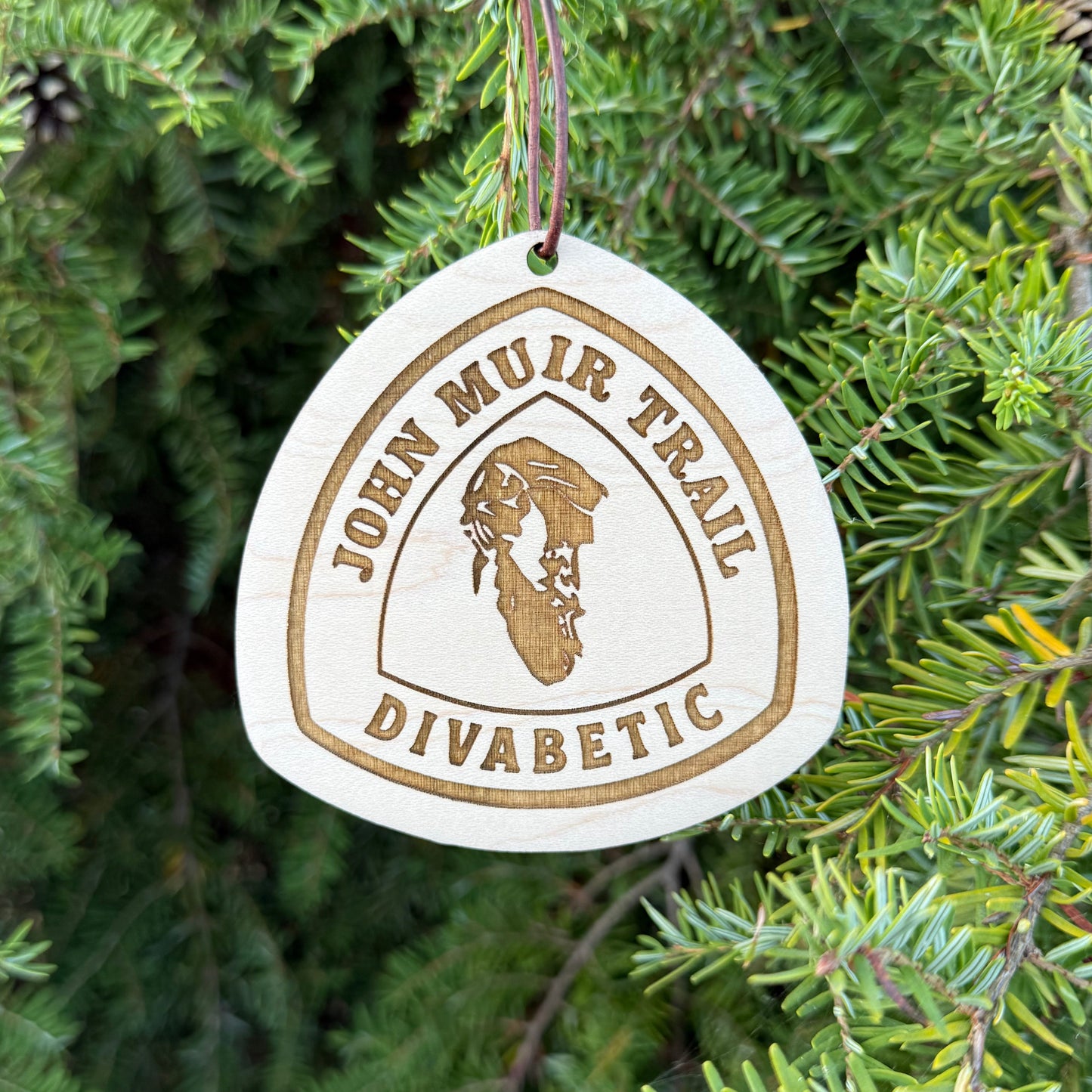 john muir trail name tag, jmt wooden hangtag, custom trail name badge jmt, john muir trail backpack tag, jmt hiking keepsake, personalized john muir trail gift, john muir trail thru hiker tag, laser engraved wood badge jmt, eco friendly hiking tag jmt, rustic wooden john muir trail ornament, jmt backpack accessory, john muir trail collectible tag, trail magic john muir trail gift