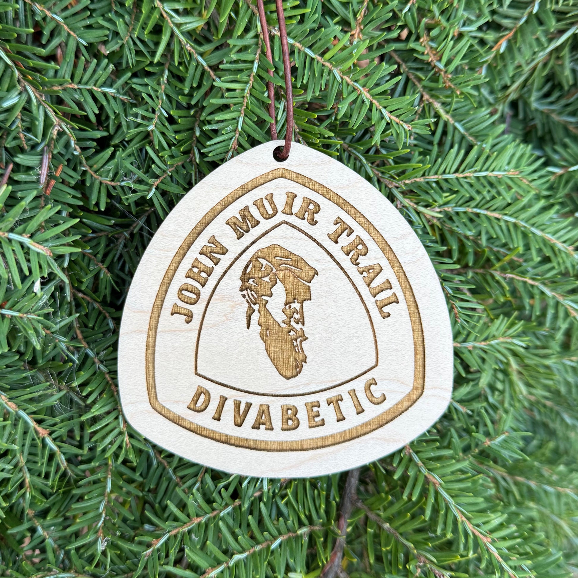 john muir trail name tag, jmt wooden hangtag, custom trail name badge jmt, john muir trail backpack tag, jmt hiking keepsake, personalized john muir trail gift, john muir trail thru hiker tag, laser engraved wood badge jmt, eco friendly hiking tag jmt, rustic wooden john muir trail ornament, jmt backpack accessory, john muir trail collectible tag, trail magic john muir trail gift