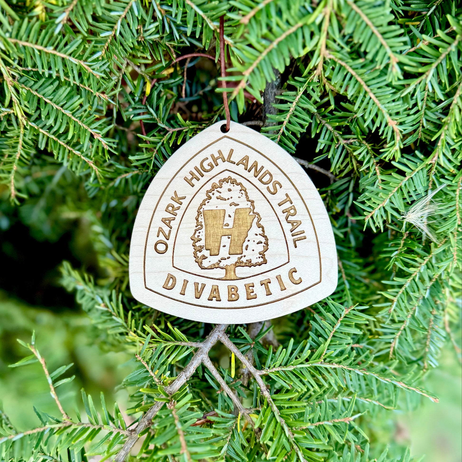 ozark highlands trail name tag personalized, custom ozark trail backpack tag, engraved wooden hiking tag ozark highlands, lightweight ozark trail keepsake, thru hiker gear tag ozark highlands trail, trail name tag ozark ornament, rustic engraved wood tag for hikers ozark, ozark trail angel gift idea, custom backpack charm ozark highlands trail, eco friendly wooden trail name badge ozark, unique hiking gift ozark highlands trail, ozark highlands trail souvenir tag personalized, OHT Tag Gift