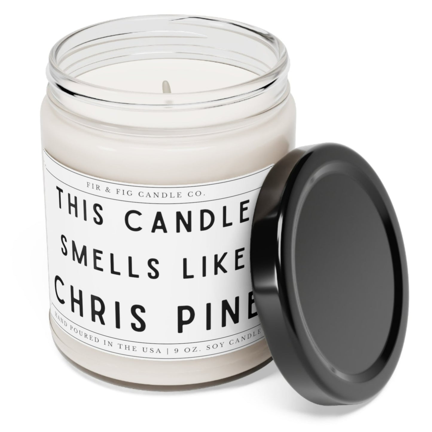 This Candle Smells Like Chris Pine 100% Eco-Friendly 9oz Soy Candle, friend candle, gift for her, gift for him, fun candle, direct ship