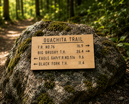 Ouachita Trail Sign – Eagle Gap Big Brushy