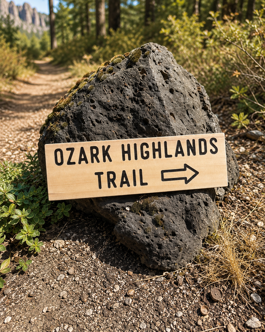 Ozark Highlands Trail Sign – Directional Sign