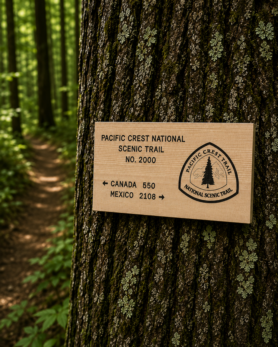 Pacific Crest Trail – Canada to Mexico Sign