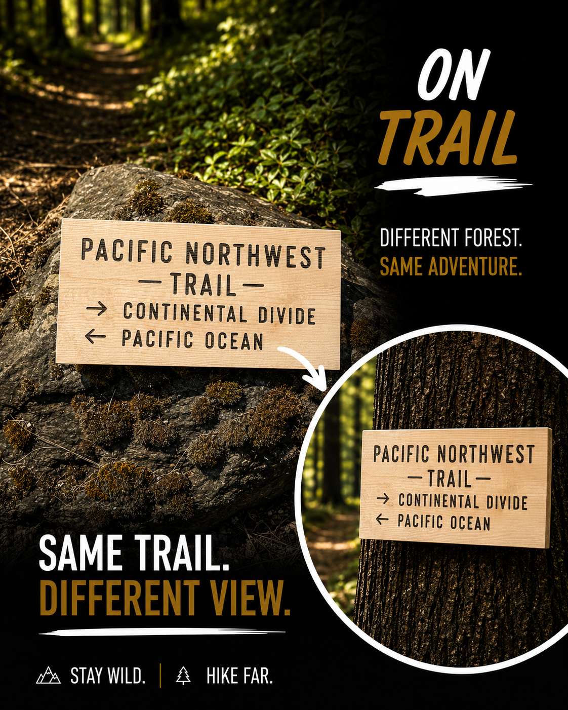Pacific Northwest Trail Sign – Pacific Ocean