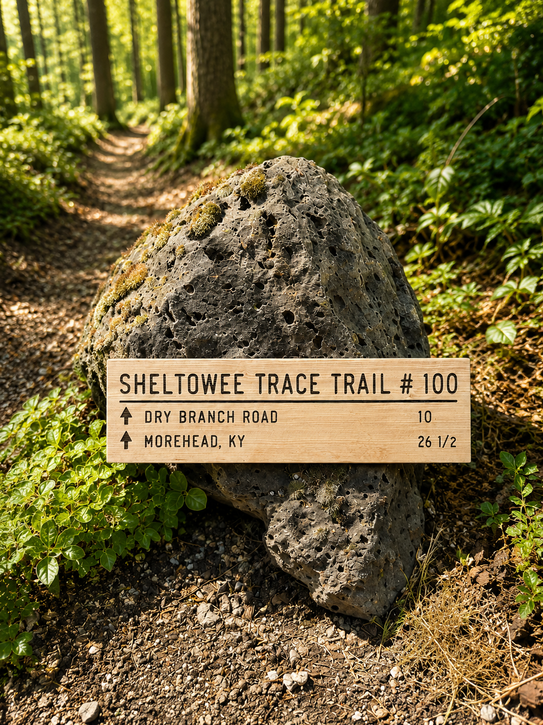 Sheltowee Trace Trail Sign – Dry Ranch Road
