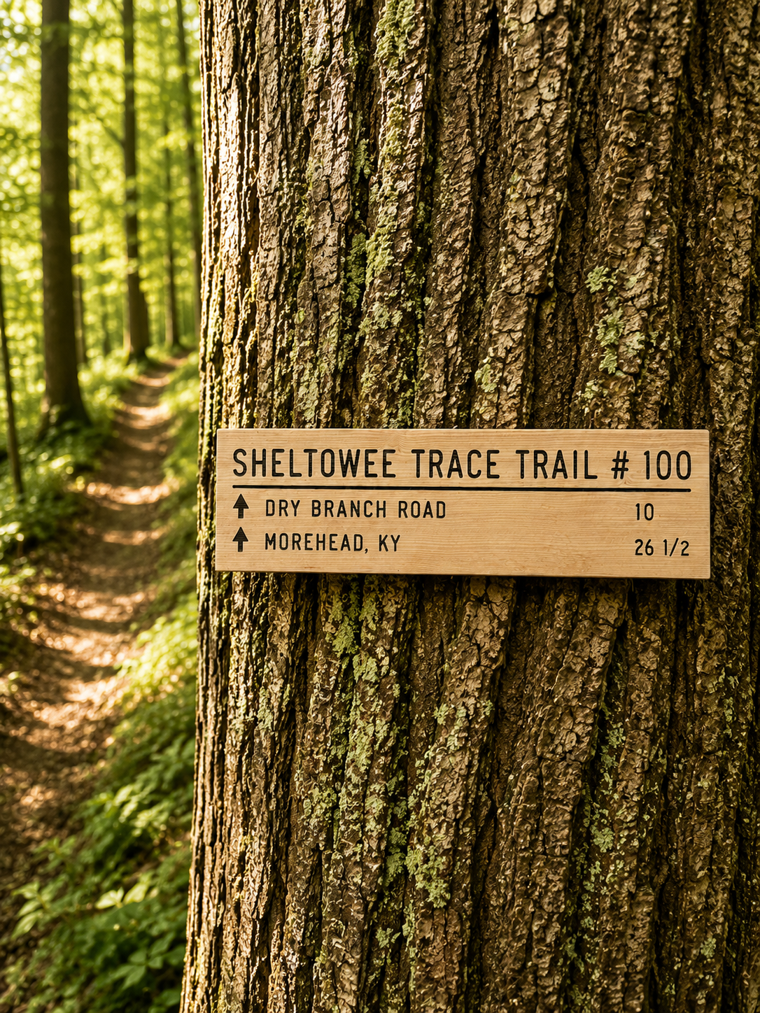 Sheltowee Trace Trail Sign – Dry Ranch Road