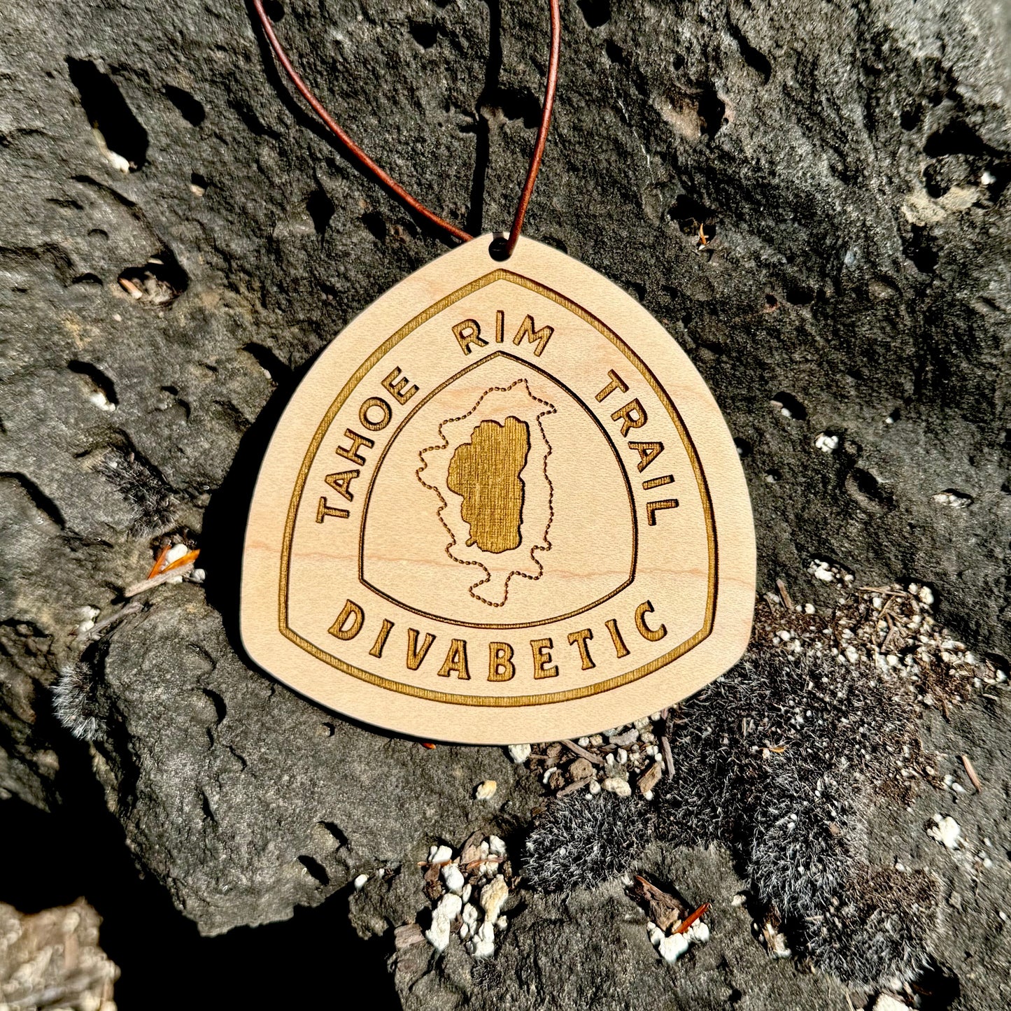 Tahoe Rim Trail trail name tag, custom wooden Tahoe Rim Trail backpack tag, personalized TRT hiker name tag, lightweight engraved wood hiking tag, thru-hiker Tahoe Rim Trail gear accessory, laser-engraved reclaimed wood Tahoe Rim Trail keepsake, rustic Tahoe Rim Trail hiker gift, Tahoe Rim Trail backpack ornament tag, eco-friendly wooden Tahoe Rim Trail trail magic gift, handmade personalized hiker trail tag for Tahoe Rim Trail