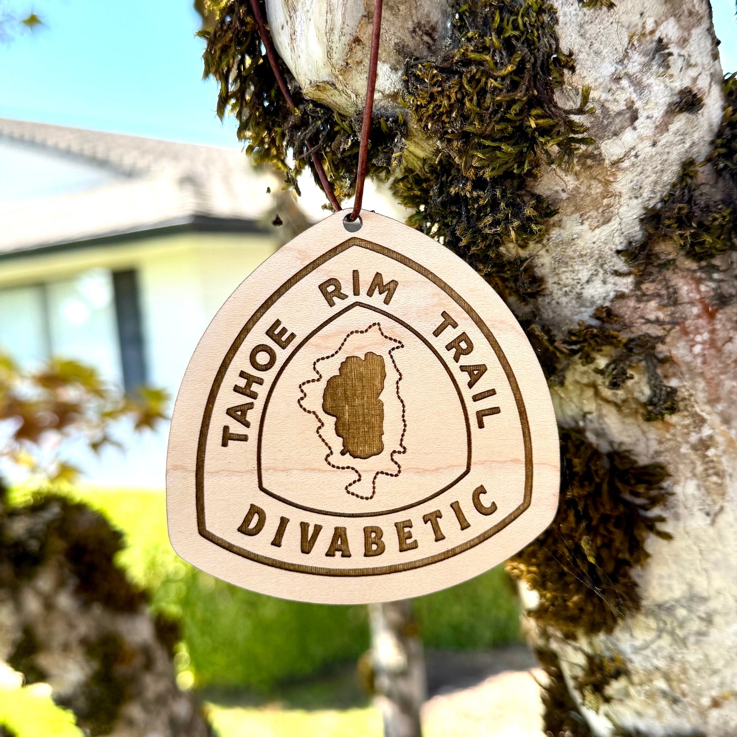 Tahoe Rim Trail trail name tag, custom wooden Tahoe Rim Trail backpack tag, personalized TRT hiker name tag, lightweight engraved wood hiking tag, thru-hiker Tahoe Rim Trail gear accessory, laser-engraved reclaimed wood Tahoe Rim Trail keepsake, rustic Tahoe Rim Trail hiker gift, Tahoe Rim Trail backpack ornament tag, eco-friendly wooden Tahoe Rim Trail trail magic gift, handmade personalized hiker trail tag for Tahoe Rim Trail