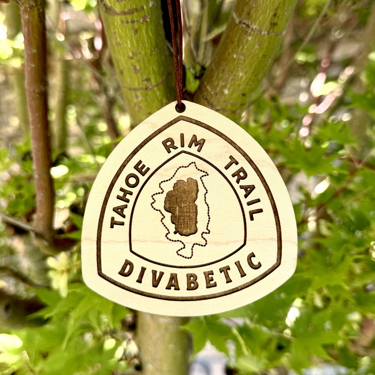 Tahoe Rim Trail trail name tag, custom wooden Tahoe Rim Trail backpack tag, personalized TRT hiker name tag, lightweight engraved wood hiking tag, thru-hiker Tahoe Rim Trail gear accessory, laser-engraved reclaimed wood Tahoe Rim Trail keepsake, rustic Tahoe Rim Trail hiker gift, Tahoe Rim Trail backpack ornament tag, eco-friendly wooden Tahoe Rim Trail trail magic gift, handmade personalized hiker trail tag for Tahoe Rim Trail