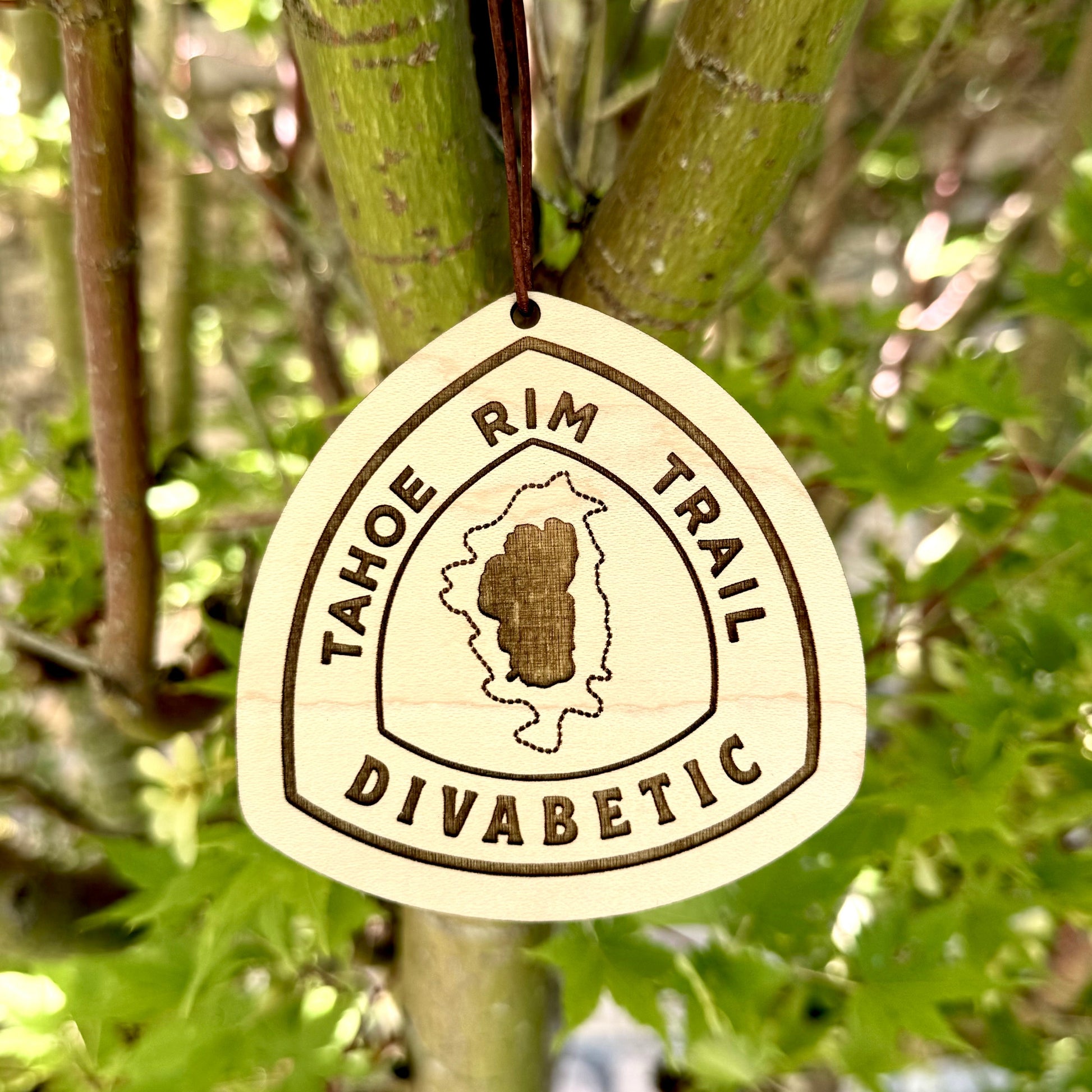Tahoe Rim Trail trail name tag, custom wooden Tahoe Rim Trail backpack tag, personalized TRT hiker name tag, lightweight engraved wood hiking tag, thru-hiker Tahoe Rim Trail gear accessory, laser-engraved reclaimed wood Tahoe Rim Trail keepsake, rustic Tahoe Rim Trail hiker gift, Tahoe Rim Trail backpack ornament tag, eco-friendly wooden Tahoe Rim Trail trail magic gift, handmade personalized hiker trail tag for Tahoe Rim Trail
