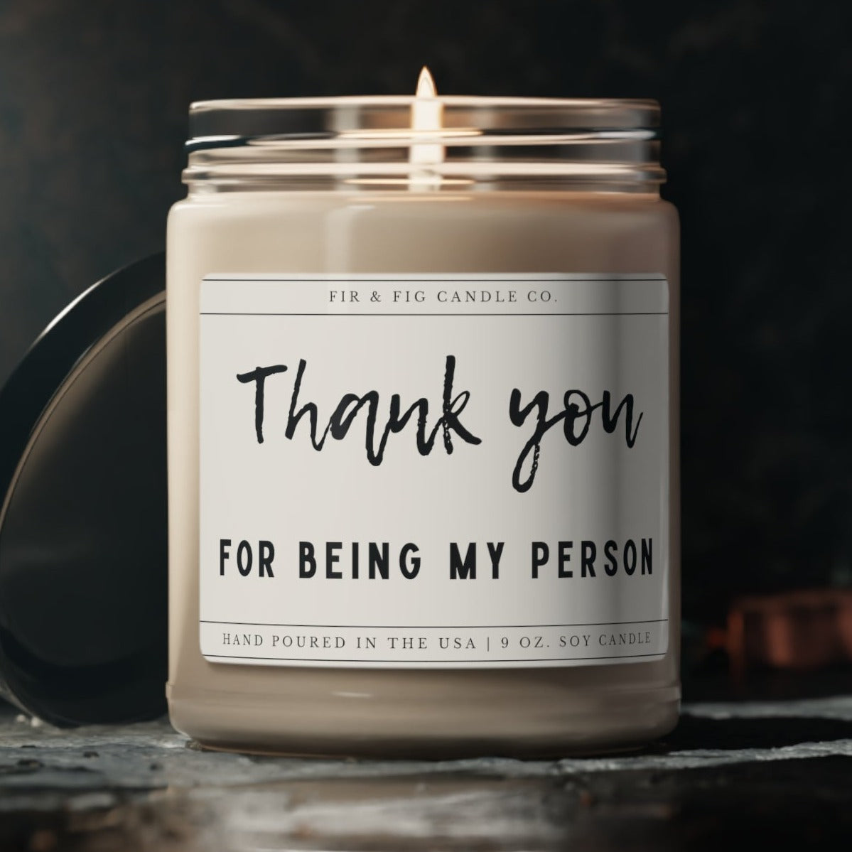 Thank you for being my Person 100% Eco-Friendly 9oz Soy Candle, Friendship Candle, co-worker Candle gift, Gift for co-worker, Staff candle