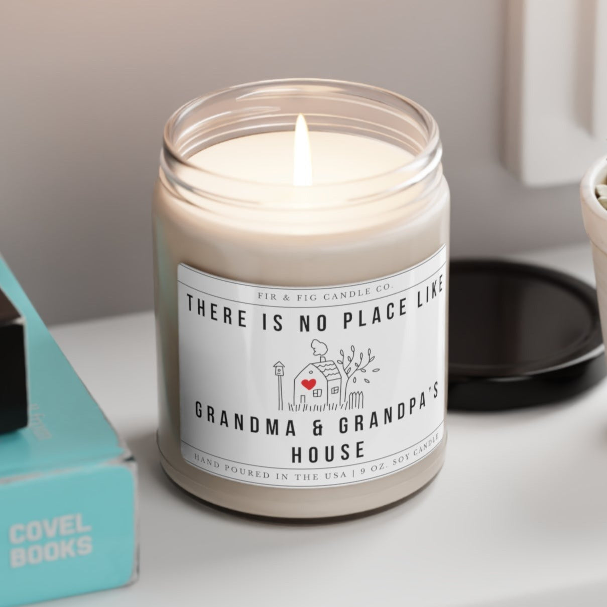 There Is No Place Like Grandma and Grandpa's House 100% Eco-Friendly 9oz Soy Candle, Grandparents Day Gift, Fathers Day, Mothers Day Candle