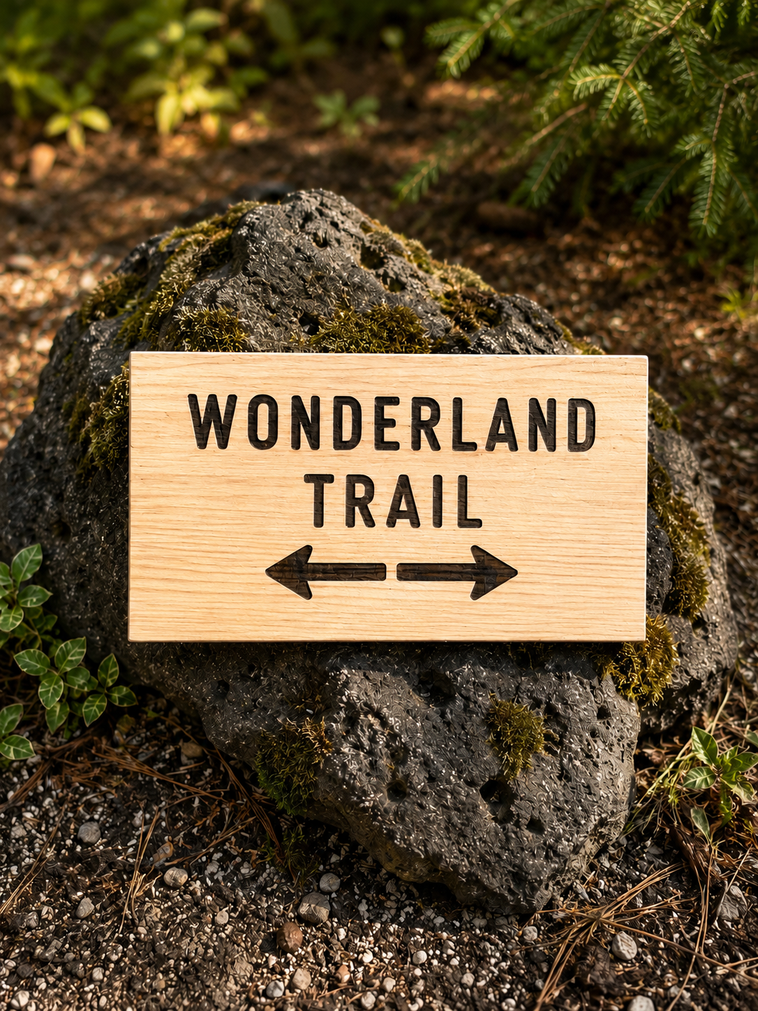 Wonderland Trail Sign Hiker Gift – Trail Directions