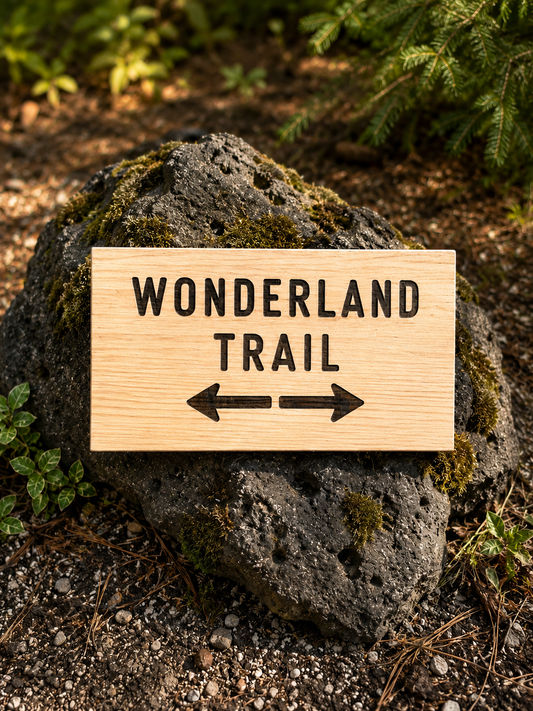 Wonderland Trail Sign Hiker Gift – Trail Directions