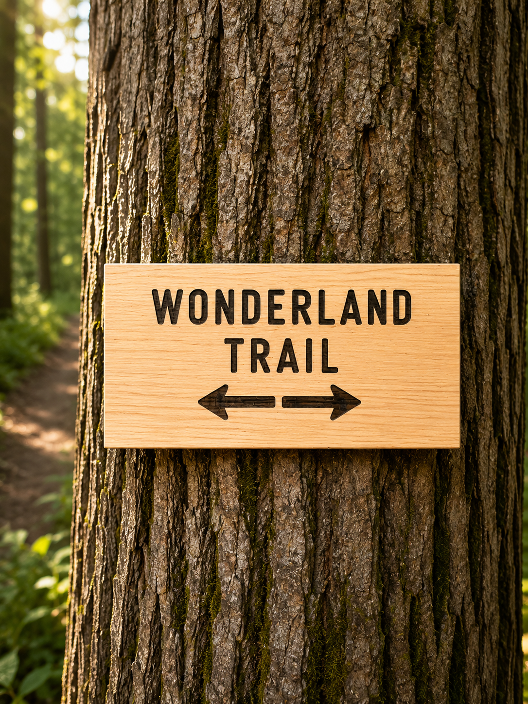 Wonderland Trail Sign Hiker Gift – Trail Directions