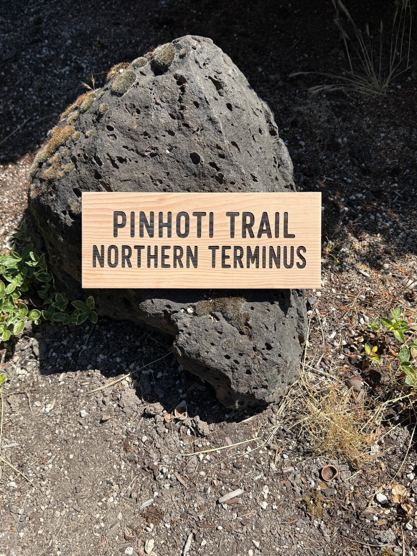 Pinhoti Trail wooden sign gift for backpackers, campers, and nature lovers