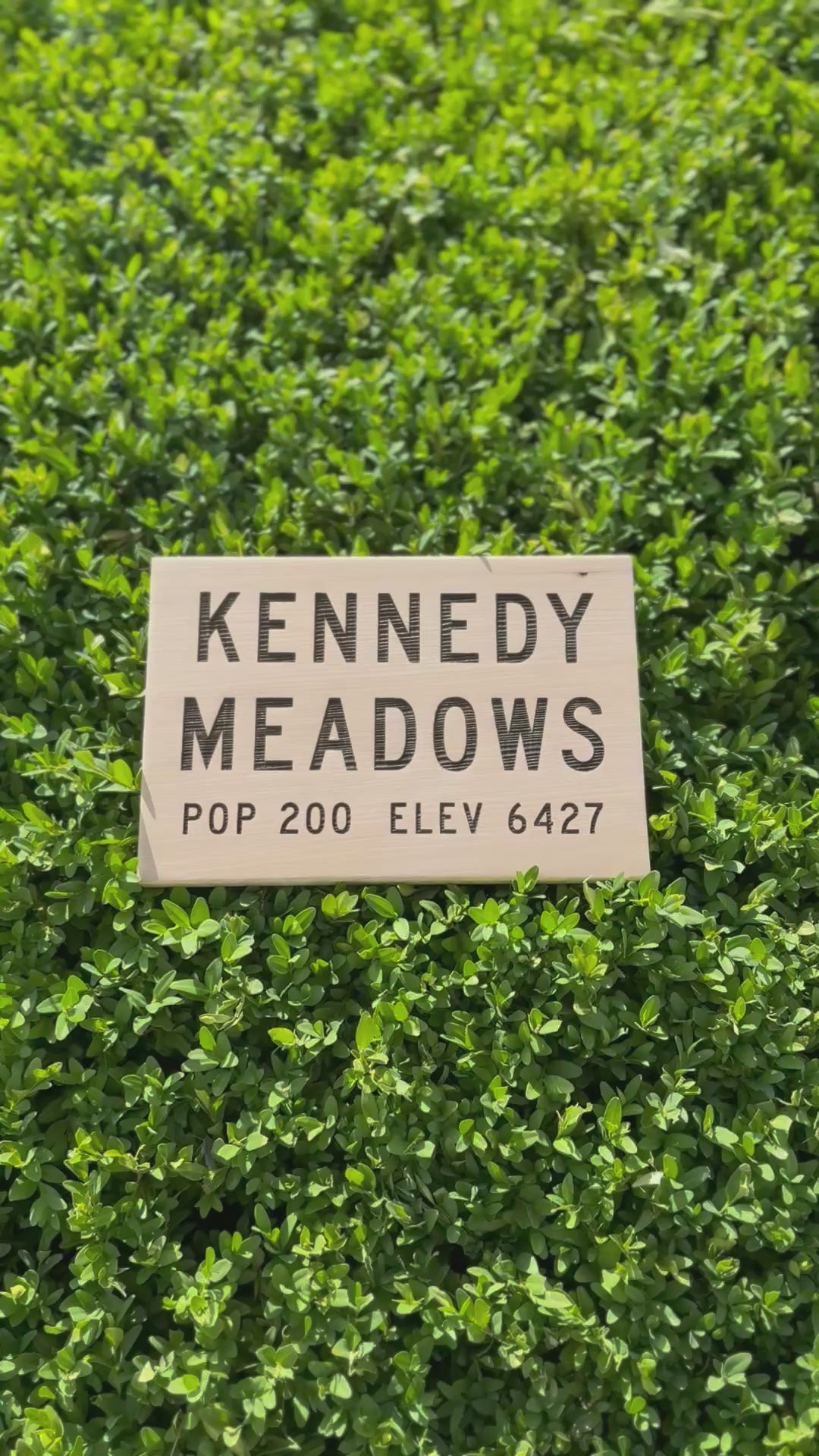 PCT Kennedy Meadows sign gift for Pacific Crest Trail thru hikers celebrating an iconic long-distance hiking milestone
