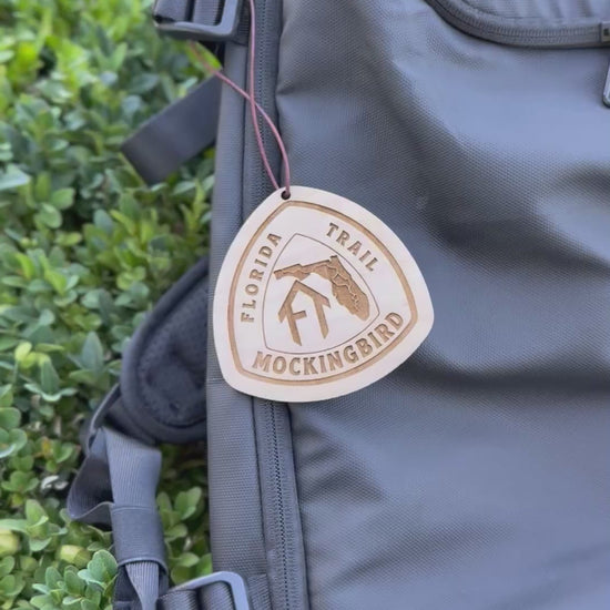 Personalized Florida Trail name tag for hikers, laser engraved wooden backpack tag, lightweight gear gift for thru hikers, eco friendly trail magic keepsake, custom trail name ornament Florida Trail, rustic reclaimed wood hiker badge, handmade Florida Trail backpack charm, custom engraved tag for hikers Florida Trail thru hike gift, unique hiker trading token Florida Trail gear, Florida Trail Trail Angel gift custom wood tag, handmade lightweight hiker keepsake Florida Trail badge, trail name wood ornament