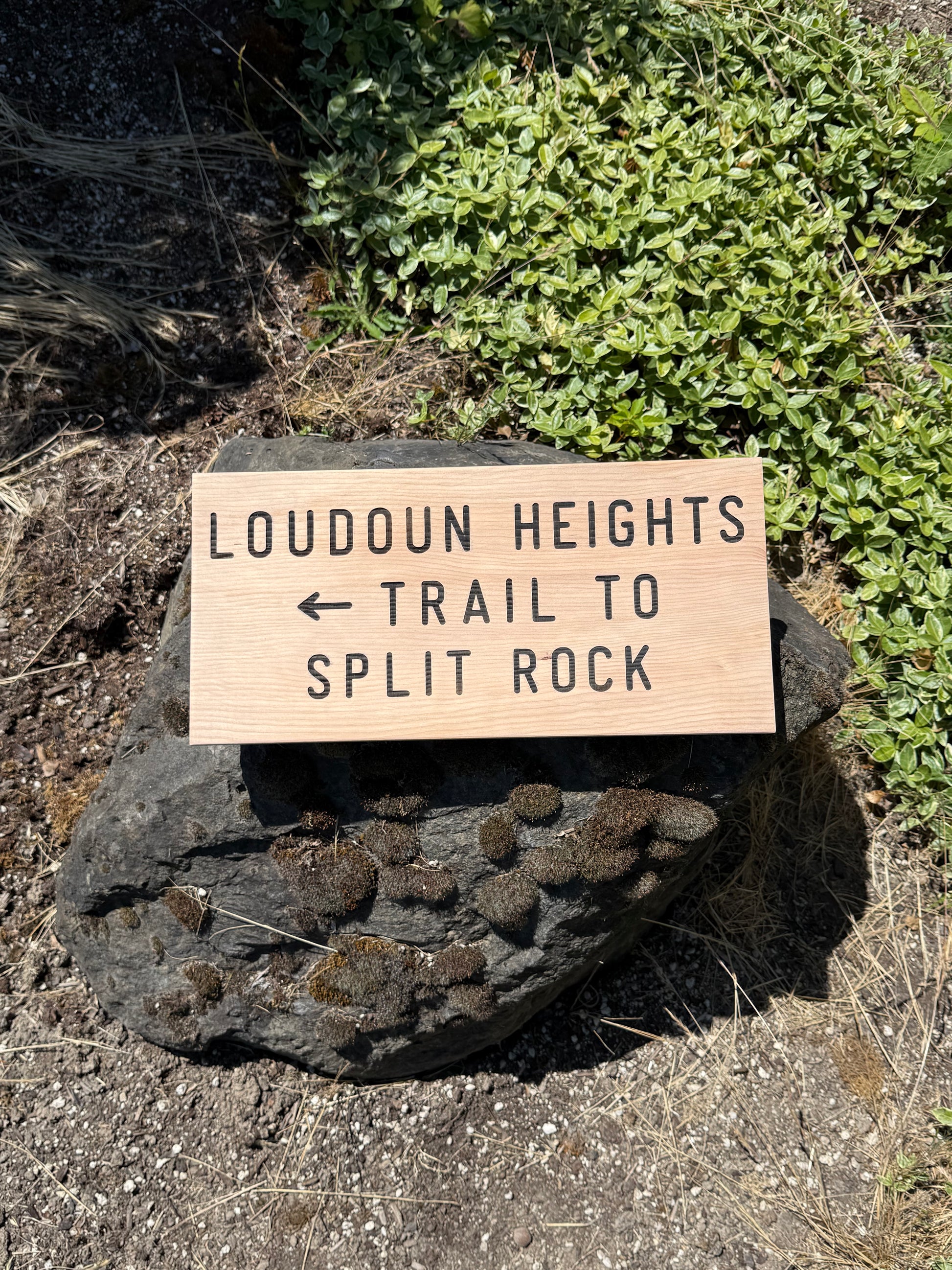 Unique Appalachian Trail decor gift inspired by the Loudoun Heights Trail to Split Rock section